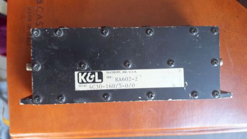 K&amp;L RA602-2 4C30-160/5-O/O FILTER