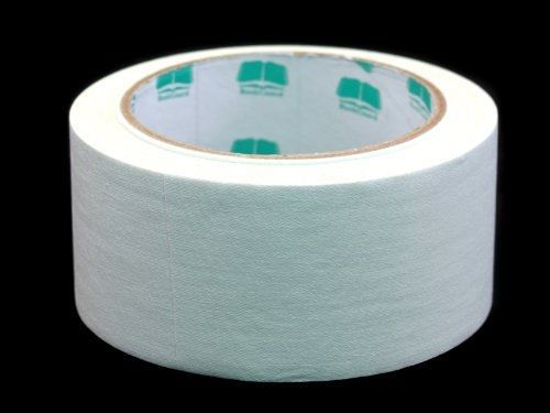 2&#034; White Colored Premium-Cloth Book Binding Repair Tape | 15 Yard Roll