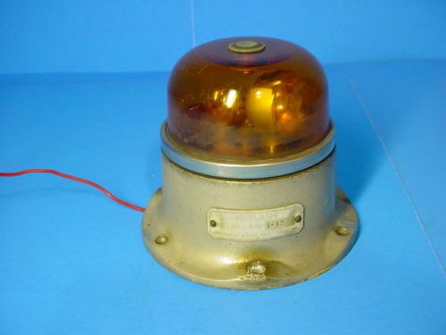Vintage Grimes Hi-Flash Rotating Mini Light Beacon Ray Glass Federal 12v/ Rare