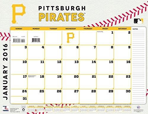 Turner Pittsburgh Pirates 2016 Desk Calendar, January-December 2016, 22 x 17&#034;