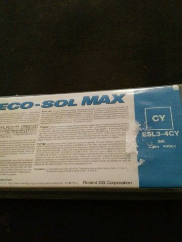 ROLAND ORIGINAL LIGHT CYAN ECO-SOL MAX INK CARTRIDGE SEALED 440m