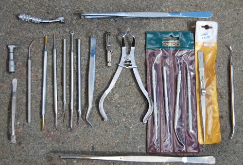 Vintage Dental Tool Lot Dental Equipment Dentist Medical Tool Lot