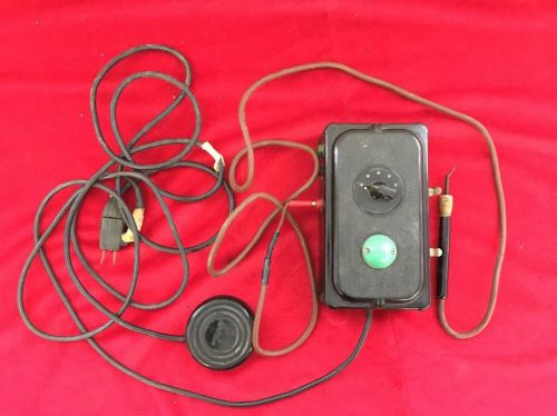 Antique BIRTCHER HYFRECATOR BAKELITE  w/ Foot pedal 110 Volts 60 Watts 19909