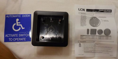 Lcn 8310 8310-867f flush mount box for door operator switch, rex, pushplate for sale