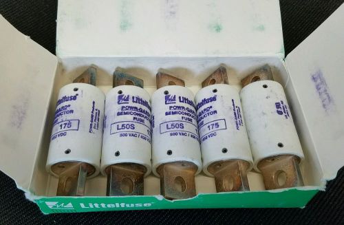 Littelfuse L50S 175 Amp, 500VAC/450VDC. Set of 5 fuses.