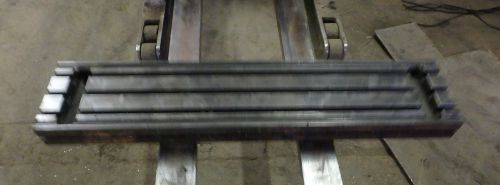42&#034; x 9&#034; x 4&#034;  Steel Weld 3 T-Slotted Table Cast iron Layout Plate Jig 3 Slot