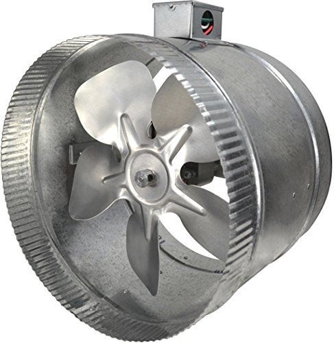 Suncourt -- inductor 10&#034; in-line 2-speed duct fan (db310e) for sale