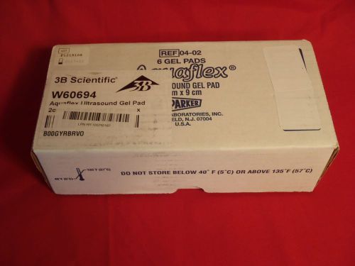 Parker W60694 Aquaflex Ultrasound Gel Pad, 2cmx9cm, 6CT