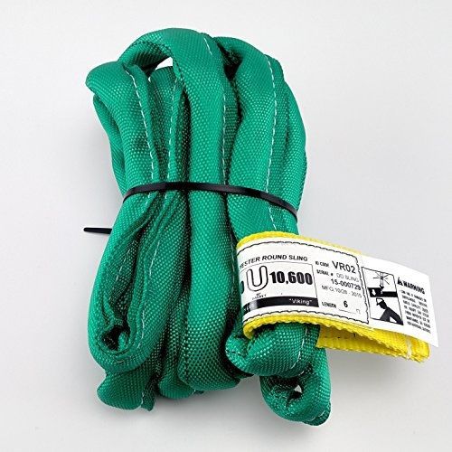 Chenango Supply USA Made VR2 X 6&#039; Green Slings 4&#039;-12&#039; Lengths In Listing, DOUBLE