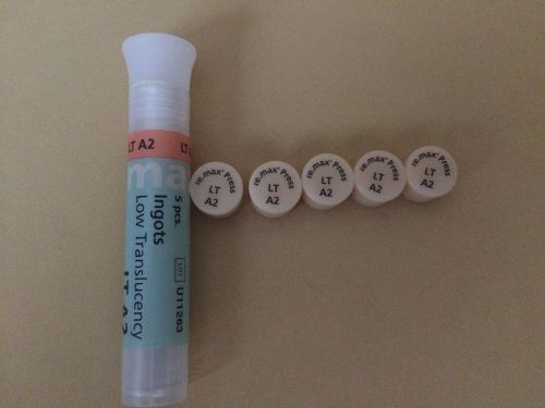 Ivoclar Vivadent e.Max Press LT A2 Low Translucency QTY 5 Ingots