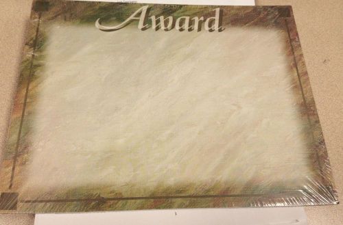 8.5&#034; x 11&#034; PAPER AWARD CERTIFICATE  BRUSHED ANTIQUE FINISH PACK 25 SEALED