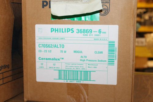 CASE OF 12  Philips Light C70S62/ALTO 70 Watt  36869-6