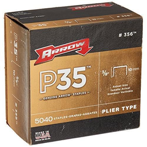 Arrow fastener 356 genuine p35 3/8-inch staples, 5,040-pack new for sale