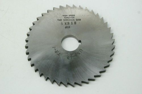 Simonds Saw Straight Tooth Plain Milling Cutter 5 x .312 x 1 HS USA