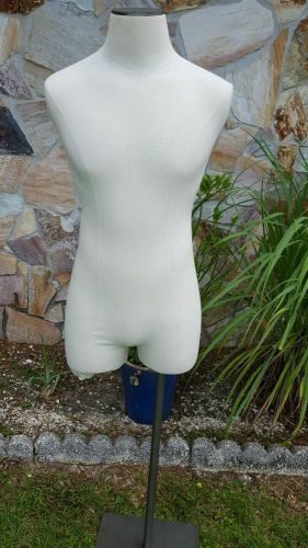 Used 3/4 Armless Cream Cloth  Mannequin  (5 Available/ Sold Separately)