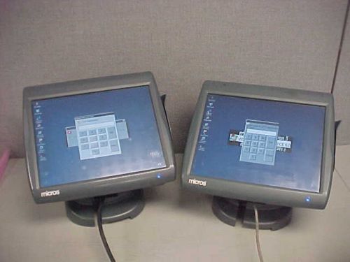 LOT of 2 Micros Workstation 5 with Stands
