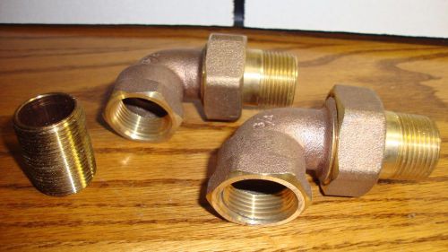Two watts ent-075 radiator union elbow and one nipple for sale