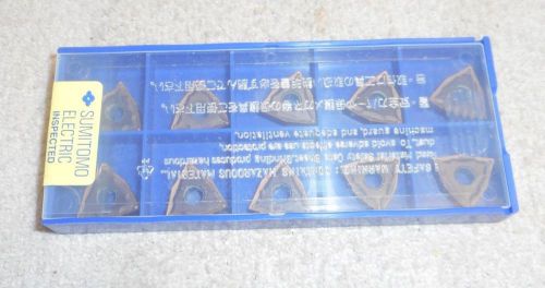 SUMITOMO   CARBIDE  INSERTS   WNMG 431 ESU *  GRADE  AC510U   SEALED  PACK OF 10