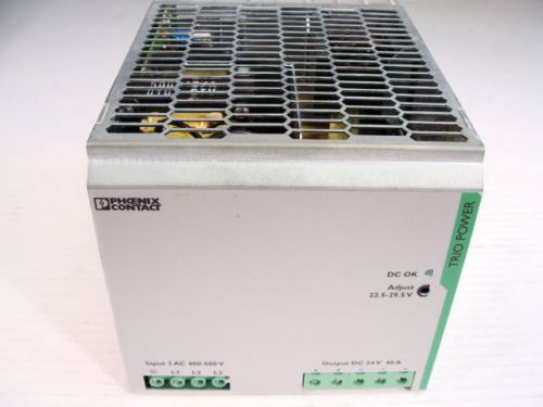 Phoenix Contact TRIO-PS/3AC/24DC/40 Power Supply 24V @ 40 Amps Output GUARANTEED