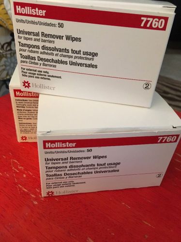 Hollister 7760 Universal Tape Remover Wipes 130 Total Count New In Box