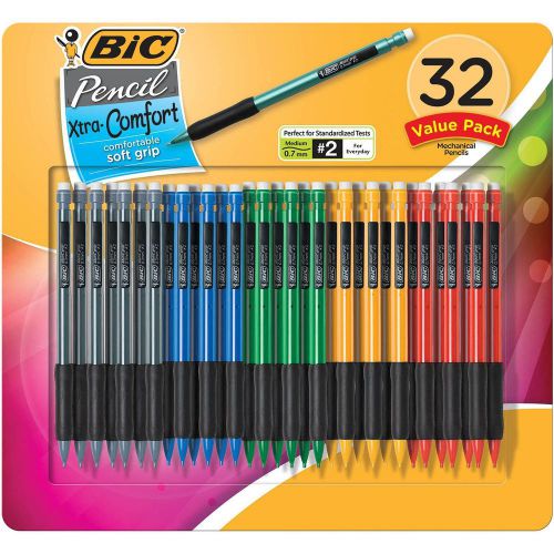 BIC - Matic Grip Mechanical Pencil, HB #2, 0.7mm - 32 Pencils
