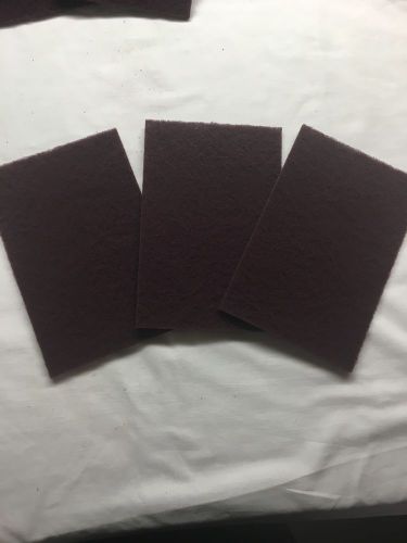 6&#034; x 9&#034;  Scotch Brite Hand Pads - 20/bx - Maroon Very Fine