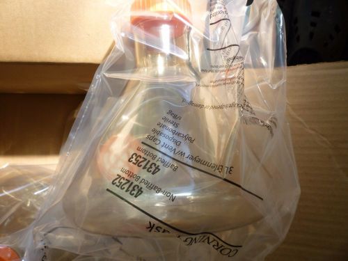 Pc corning 3l disposable erlenmeyer flasks,vent cap,non-baffled sterile #431252 for sale