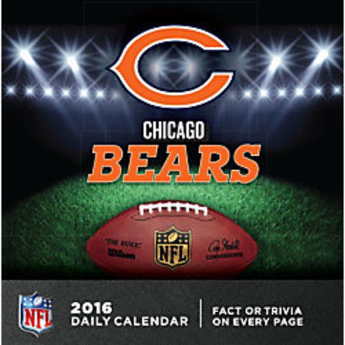 Turner Chicago Bears 2016 Box / Daily Calendar NFL Desk Office Home Trivia Facts