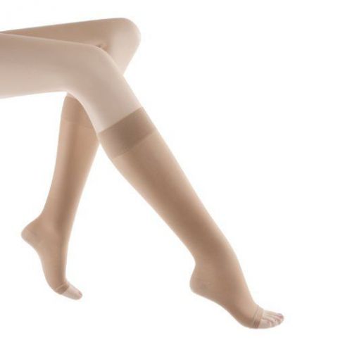 Women&#039;s 15-20 mmHg Open Toe Knee High Size: B (7.5-9.5), Suntan, 120CB36