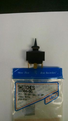 ( NEW IN BAG )   SELECTA     SS504-BG   TOGGLE SWITCH 15A  SP/DT   (ON)-OFF-(ON)
