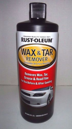 2 quart bottles rust-oleum automotive wax &amp; tar remover for sale