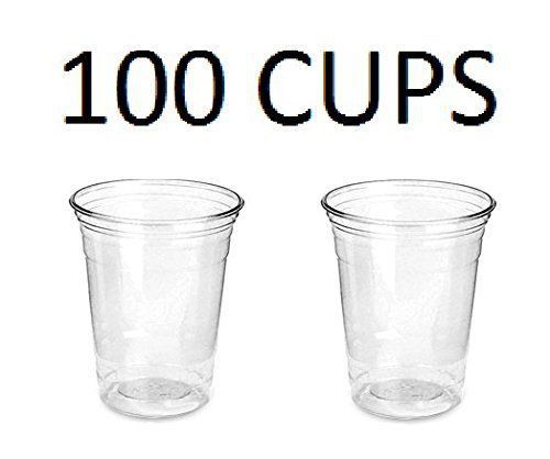 SOLO Cup Company SOLO Cup Company Plastic Party Cold Cups, 16-Ounce, Clear, 1...