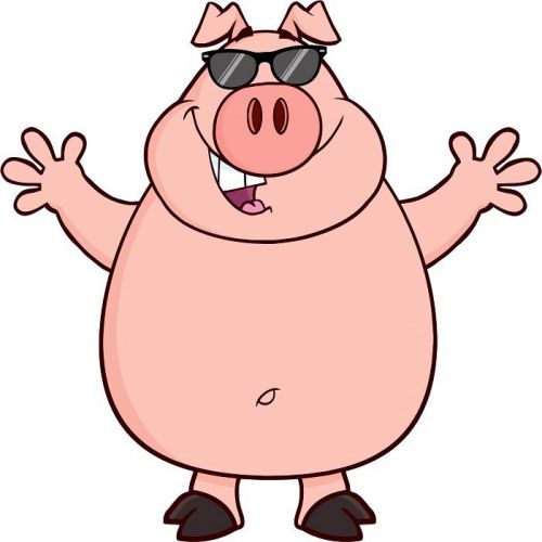 30 Custom Cool Pig Personalized Address Labels