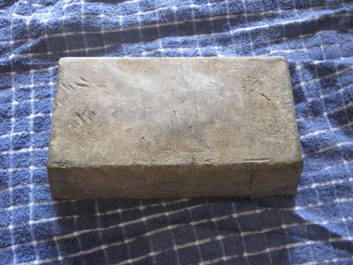 33 &amp; 1/3 Pound Lead Bar Ingot Marked Can&#039;t Read CK Pictures Hunting Fishing ETC