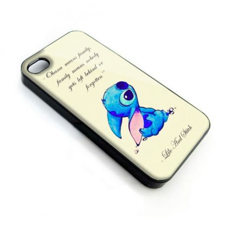 LILO AND STITCH OHANA FAMILY QUOTE COVER Smartphone iPhone 4,5,6 Samsung Galaxy