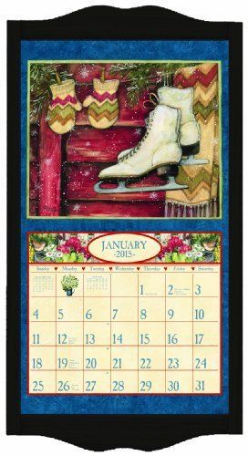 Calendar Frame Perfect Timing Lang Classic Black Diamond  15 x 25.25 Inches