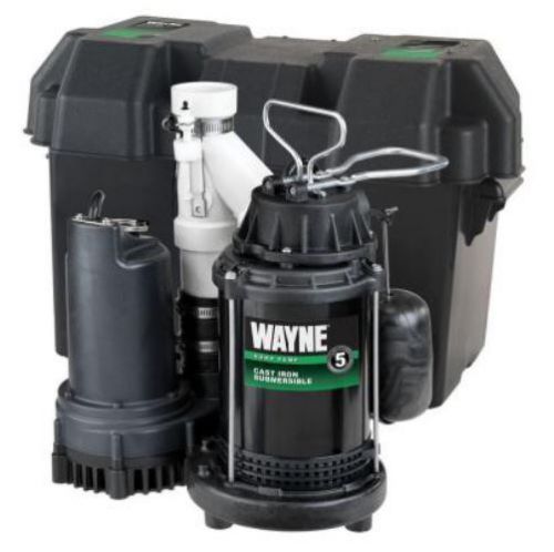Sump Pump System With Battery Backup 1/2 HP - For Basement