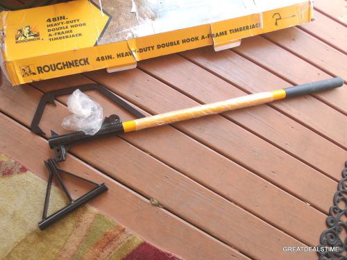 Roughneck double hook steel core a-frame timberjack/cant log jack/logging tools for sale