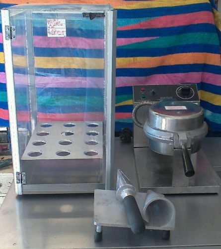 GOLD MEDAL GIANT WAFFLE CONE BAKER / DISPLAY CASE / WAFFLE CONE ROLLER