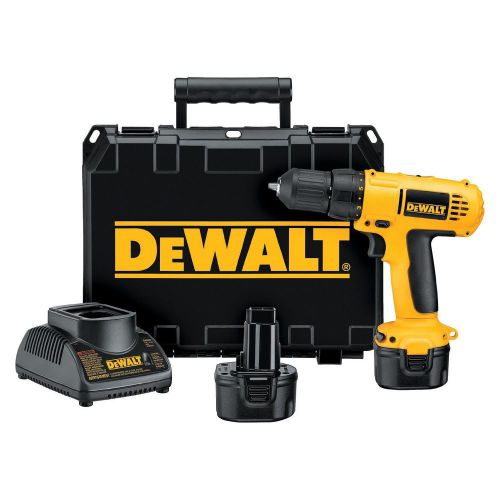 Drill driver kit cordless 9.6-volt 3/8-inch dewalt for sale