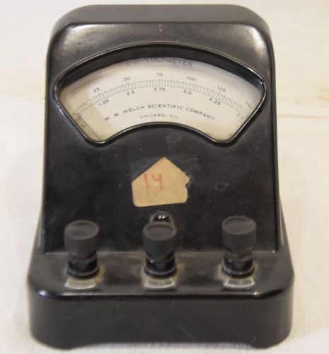 Vintage W. M. Welch Scientific Co. DC Voltmeter 0-150 VDC (INV A084)
