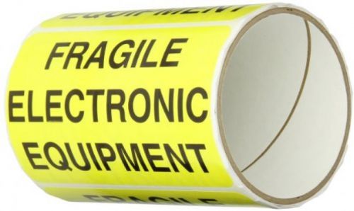 TapeCase Fragile, Electronic Equipment Label - 50 Per Pack (1 Pack)