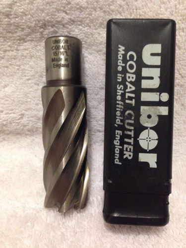 Unibor 15/16&#034; l x 2 m35 cobalt cutter 2&#034; depth annular tool drill bit part 25230 for sale