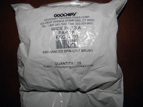 Lot of 15 new goodway esgb-100 enhanced spin-grit condenser brushes sgb100 brush for sale