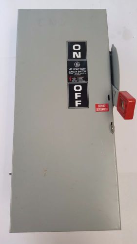 Ge th4323 100amp 240v fused disconnect safety switch with fuses for sale