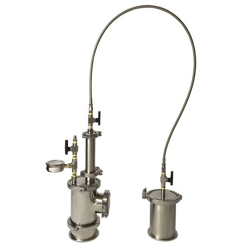 Closed loop extractor 45g capacity with splatter platter sight recovery tank for sale