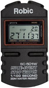 Robic SC-505W 12 Lap Memory Stopwatch For Race Rally Circuit Lap Timing