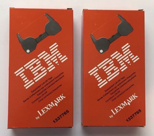 IBM Lexmark 1337765 TWO Easystrike Lift Off Tape UNUSED