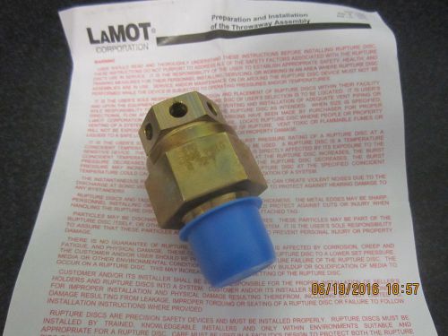 Lamot burst disc throwaway assembly 1/2&#034; npt 2000 psi @ 72f for sale