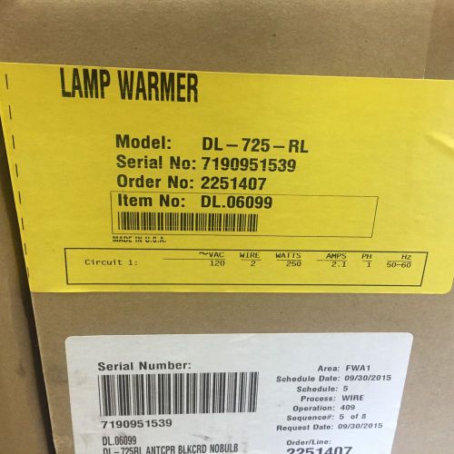 DL 725 RL Hatco Heat Lamp